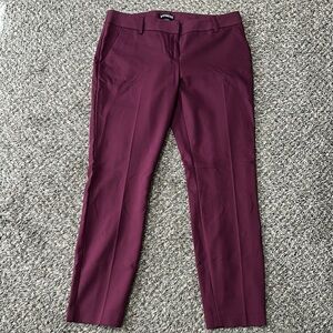 Express Burgundy Dress Trousers